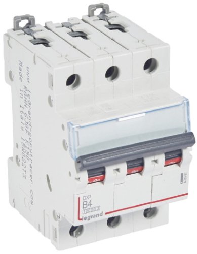 Выключатель автоматический Legrand DX3-E 10000 3п 4А B 16кА картинка